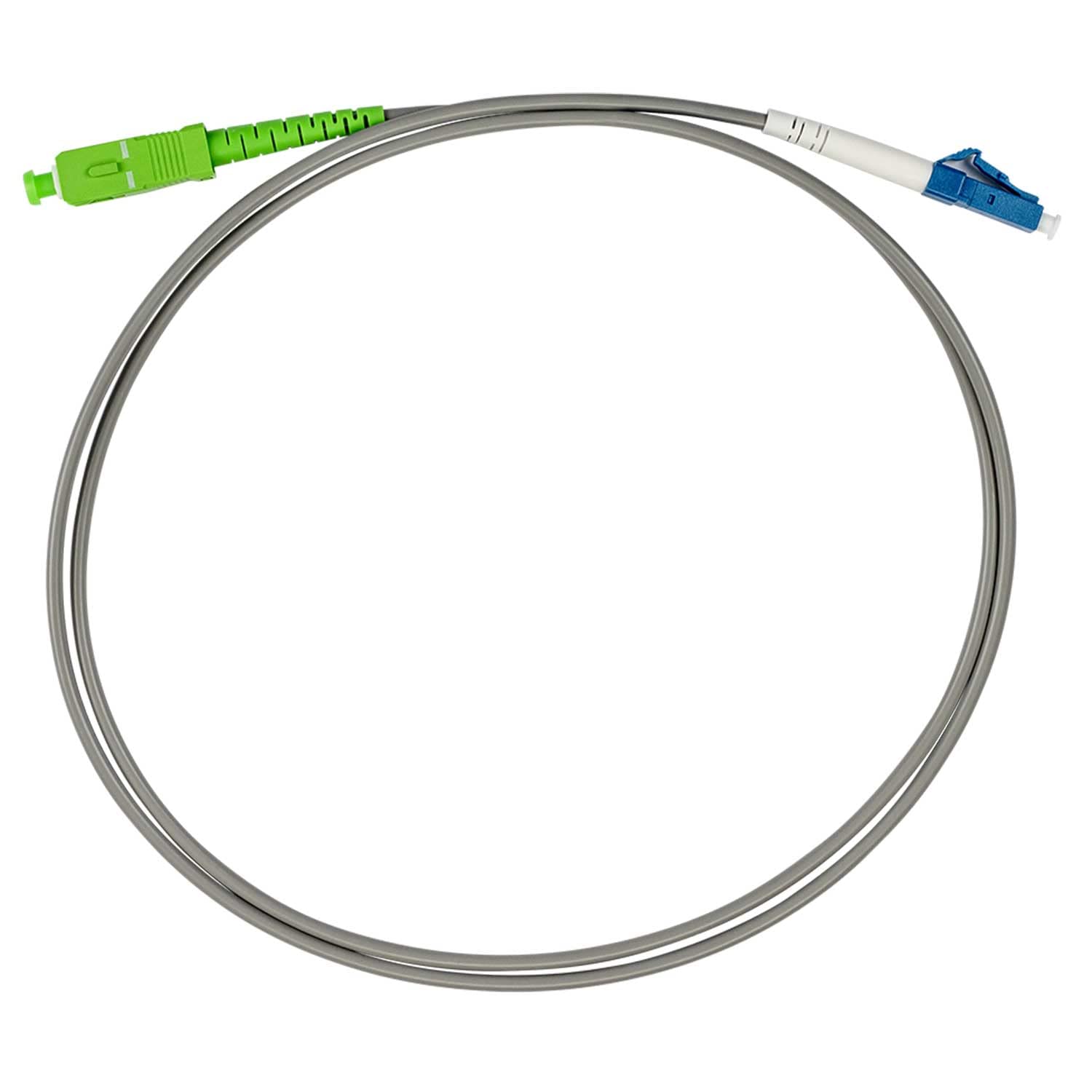 Axing OAK 1-43 Optical Adapter Cable Fibre Optic Patch Cable SMF Fibre Optic Cable LC/UPC to SC/APC Male 1 m