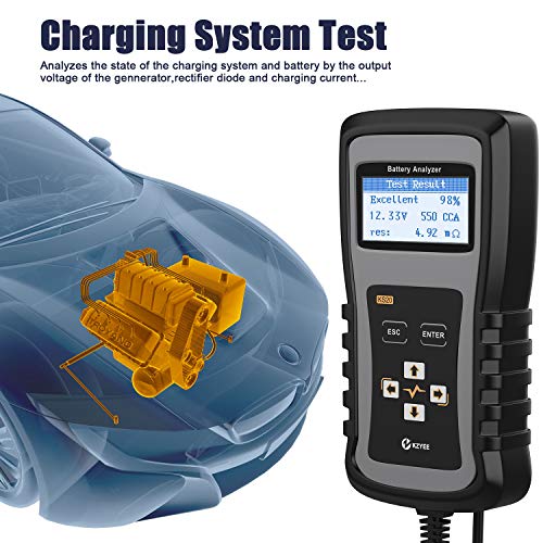 image for KZYEE KS20 Car Battery Load Tester 12V 24V 100-1700 CCA Automotive Dig