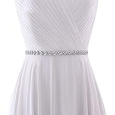HONGMEI Crystal Bridal Belt Shiny Rhinestone Wedding Dress Sash for Bride Bridesmaids