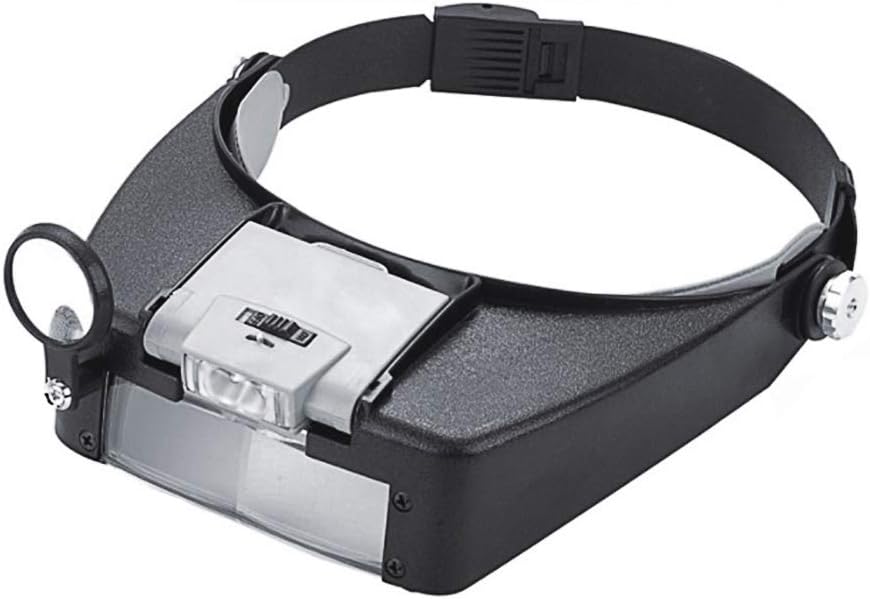 PHOEWON Headband Magnifier Hands Free Jeweler Magnifier Headset