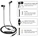 Tuisy Air Tube Headset - Upgraded Anti-Radiation Headphones, EMF Protection Metal Binaural Earbuds Earphone with Microphone and Volume Control, Black