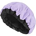 Glow by Daye Cordless Deep Conditioning Thermal Heat Cap, Microwavable Heat Therapy for Hair, Portable, Reversible Lilac
