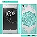 Wtiaw:Sony Xperia XA1 Ultra,Sony Xperia XA1 Ultra Dual Case,Sony Xperia XA1 Ultra Phone Case,360 Degree Rotating Ring Kickstand Dual Layer Defender Case for Sony Xperia XA1 Ultra-CH Rose Gold
