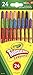 Crayola Mini Twistables Crayons, 24 Classic Colors Non-Toxic Art Tools for Kids & Toddlers 3 & Up, Great For Kids Classrooms Or Preschools, Self-Sharpening No-Mess Twist-Up Crayons