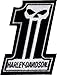Harley-Davidson #1 Skull Small Patch