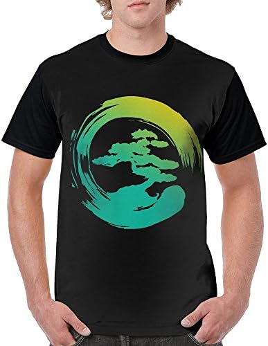 Men's T Shirts,Short Sleeve Bonsai Tree Tee For Men