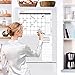 Tobeape Magnetic Dry Erase Calendar for Refrigerator with Markers, Eraser & Shopping List, Monthly Fridge Calendar Whiteboard, Schedule Planner Wall Set