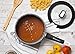 WaxonWare 1.75 Quart Ceramic Nonstick Pot with Lid - Non Toxic Nonstick Sauce Pan Cookware, Free of PFOA, Cadmium, & Lead - Small Non Stick Pots with Lid & Stay-Cool Handle - STONETEC Series