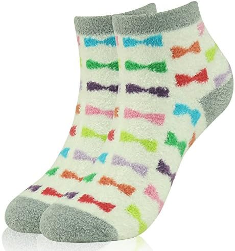 Womens Slipper Socks,Vive Bears Silky Fuzzy Cozy Cartoon Animal Anti Slip Winter Crew Socks