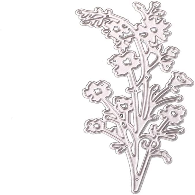 Spring Bloom Flower Cutting Dies for Card Making，Cutting Dies Cut Stencils for DIY Scrapbooking Photo Album Decorative Embossing Paper Dies for Card Making Templated+Cute Brooch Pin