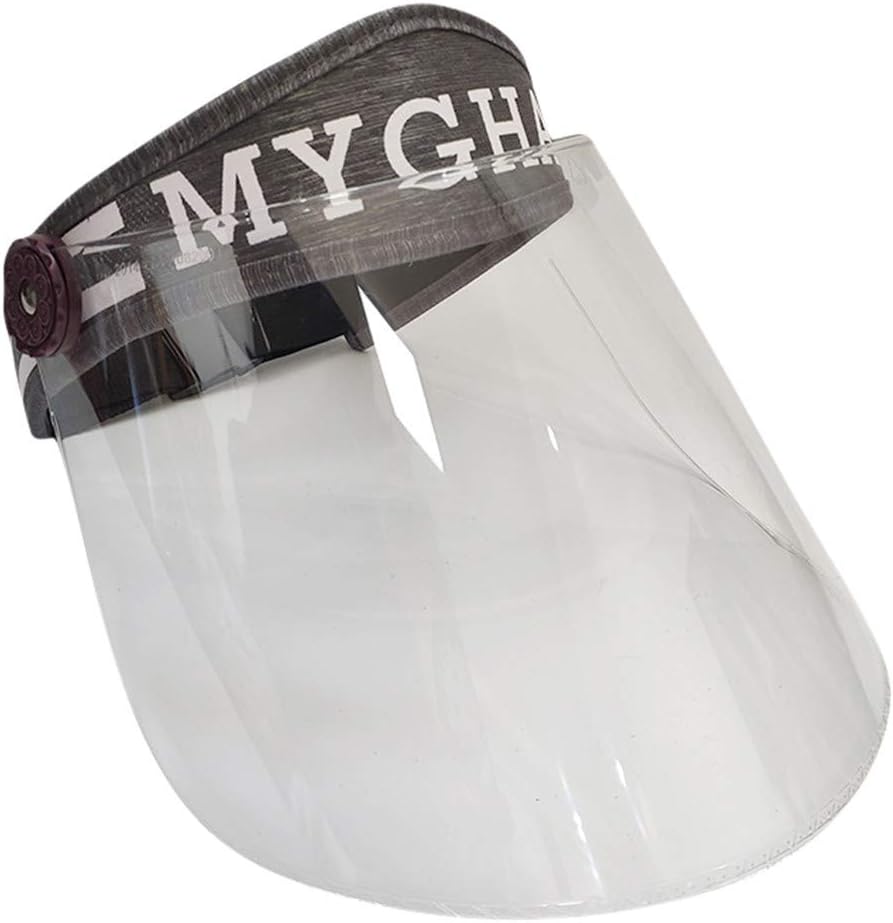 BBesty Protective Face Shield Safety Face Cover Full Cover Hat Anti Pollution Dustproof Splashing Proof Waterproof Clear Visor Hat