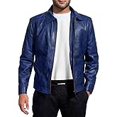Mens Leather Jacket - Real Lambskin Classic Vintage Style Leather Jackets For Men Brown Leather Jacket for Mens