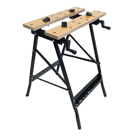 HENGMEI 56X62X78cm Spanntisch Werkbank Klappbar mit Aufgedruckte Winkelangaben Arbeitstisch Werktisch mit Spannbacken
