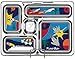 PlanetBox ROVER Eco-Friendly Stainless Steel Bento Lunch Box with 5 Compartments for Adults and Kids (Rockets Carry Bag with Rockets Magnets)