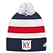 New York Rangers 2018 Winter Classic Cuffed Pom Knit Players Adidas Hat