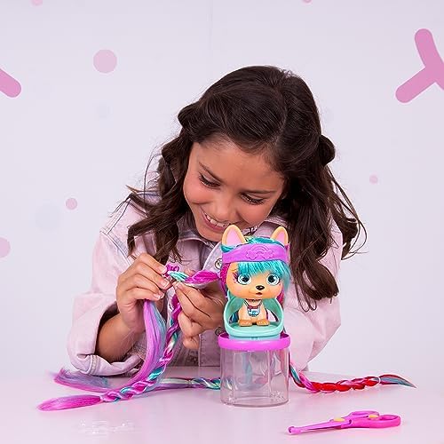 Hair Academy Alexia - Cachorrinhos colecionáveis com cabelo XXL para pentear, cortar e fazer extensões de cabelo - Presente ideal para RAPAZES e RAPARIGAS com 4 anos ou mais — foto 6 de 7