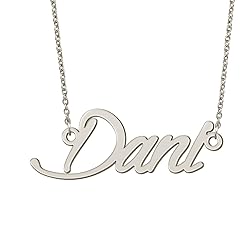 BYBWBL Dani Name Pendant Necklace Silver Color