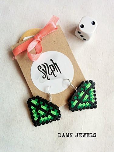 Hama pixel jewelry - Damn Jewels (green)