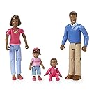 You & Me Happy Together Family Action Figure Set (Dad, Mom, Daughter, and Baby) (Black Hair)