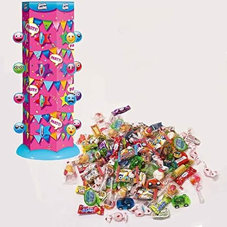 Amazon ハロウィンゲーム お菓子が飛び出るくす玉ゲーム ピンク お菓子 小さなおもちゃ付き グーディガッシャー クリスマス雑貨 おもちゃ