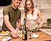 FIZZ KEEPER Champagne Stopper – Superior Leak-Proof Bubble Retaining Pressure Pump – Open Without Worry & Drink for Years w/ Bottle Sealer Cork for Prosecco, Cava & Sparkling Wine – Stainless Steel