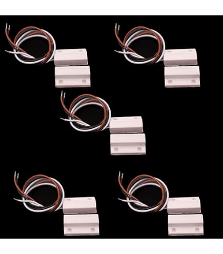 Aoje-Link MC-52 Wired Magnetic Reed Switch – NC/NO, Zinc Alloy, Silver Gray, For Door/Window Security Alarms