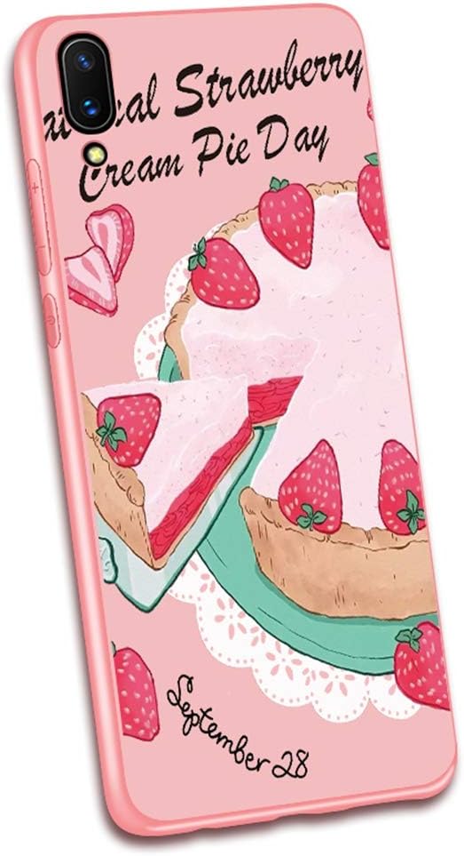 Vivo Nex S Case, Yoodi Cute Lovely Case TPU Soft Silicone Shock Absorption Case Matte Anti-Fingerprint Back Cover for Vivo Nex S 6.59" - Cake