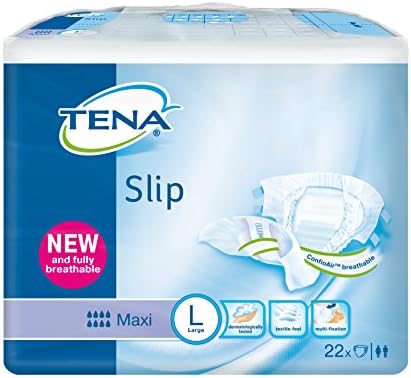 Case of 66 Large Tena Slip Maxi Nappies by Tena Slip Maxi