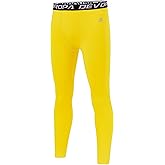 DEVOROPA Boys Leggings Youth Compression Pants Sports Tights Basketball Football Baseball Soccer Baselayer Slim/Regular/Husky