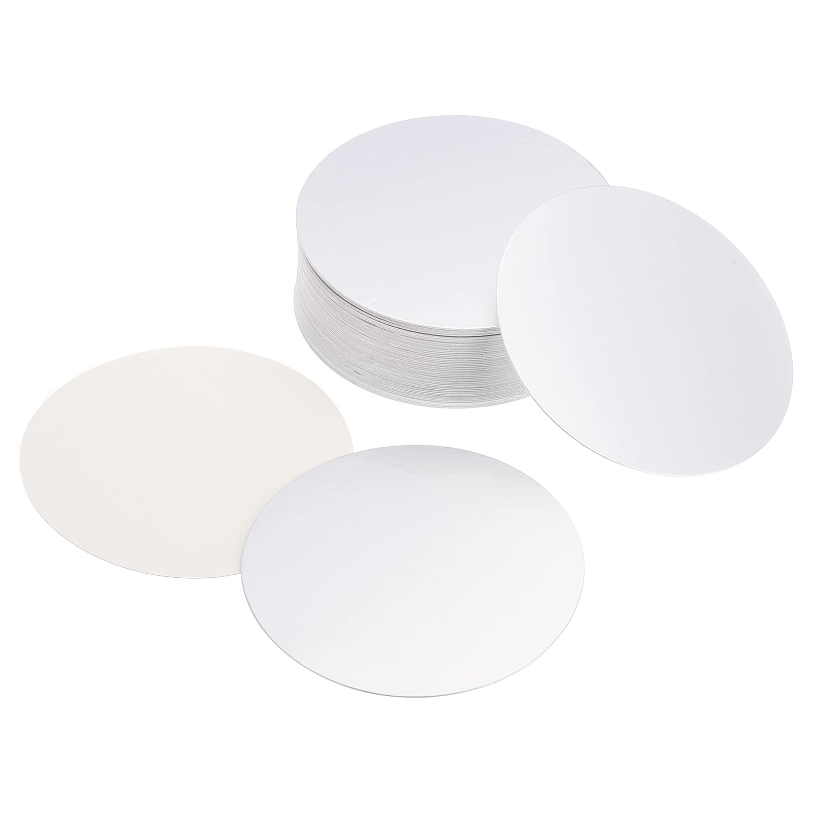 PATIKIL 85mm/3.35" Aluminum Foil Cap Liner, 50 Pack Resistant Tamper Induction Heat Sealer Sealing Liners for PET Plastic Bottle Jar Lid