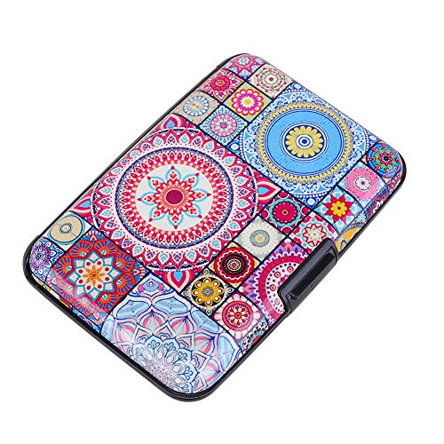 Elfish Mini RFID Aluminum Wallet Credit Cards Holder Metal ID Case for Men Women (Color 15)