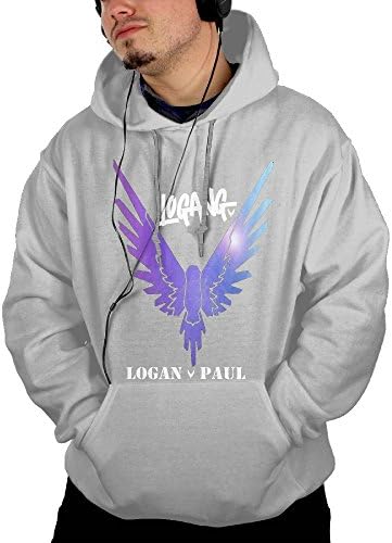 Homegil Logan Paul Maverick Logo Men's Pullover Graphic Hooded Sweatshirt With 2 Pockets