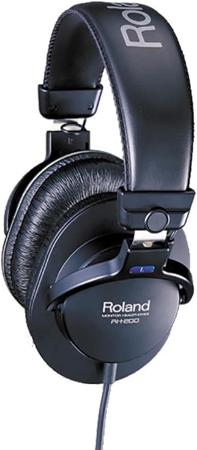 Roland RH-200 Stereo Monitor Headphones Black Closed Dynamic 3.4m Cable