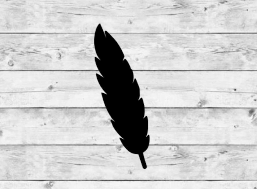 Feather Vinyl Stickers, Decal, Feather Decorations, Rustic