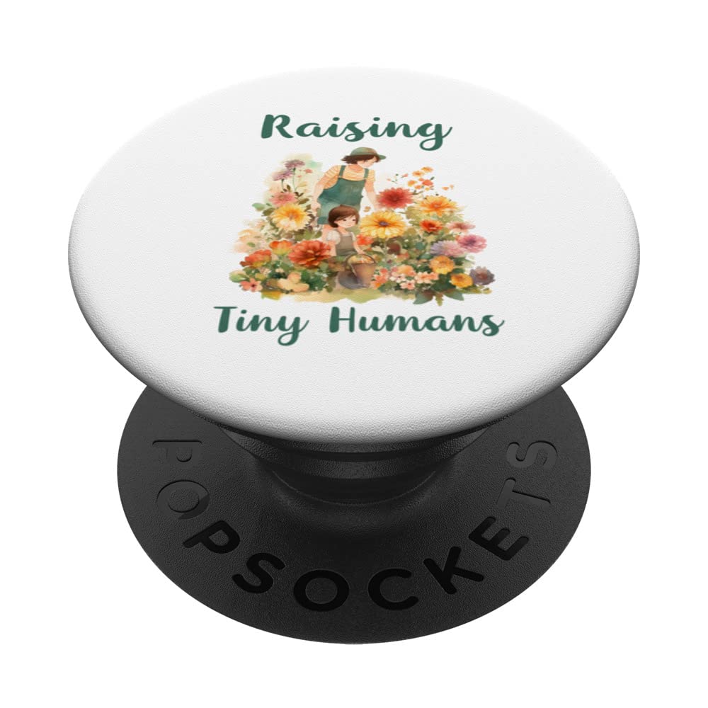 mothers day apparel greatest mom raising tiny humans PopSockets Swappable PopGrip