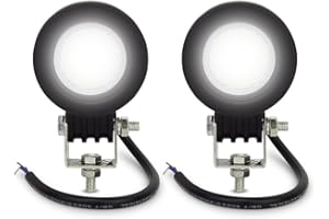 Safego Round LED Work Light 2 PCS 3 INCH Round led light 10W Flood Beam led Pod led Driving work light Lamp for Truck Off Roa