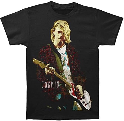kurt cobain red and black shirt