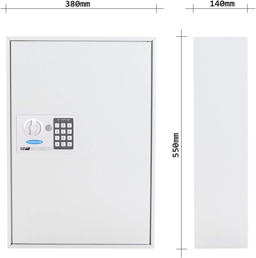 Rottner Key Cabinet S 150 Electronic Lock Mechanical Emergency Opening Key Register Adjustable Hook Strip 150 Key Tags Free incl. Mounting Material - Image 5