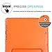 HDE Case for iPad Air 2 - Kids Shockproof Bumper Hard Cover Handle Stand with Built in Screen Protector for Apple iPad Air 2-2014 Release 2nd Generation (Orange)