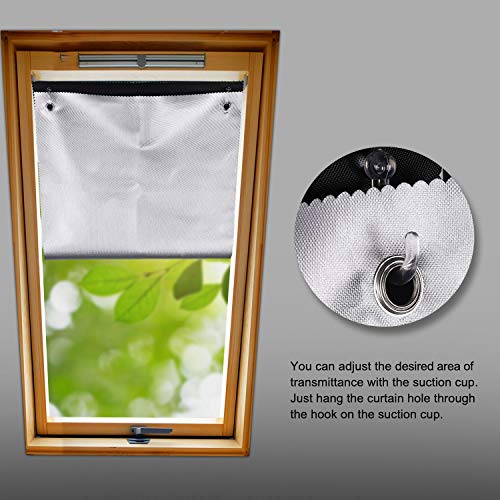 johgee Blackout Curtains, Blackout Window Blinds Shade for Bedroom Garden Car Office Travel (23.6"x45.3")