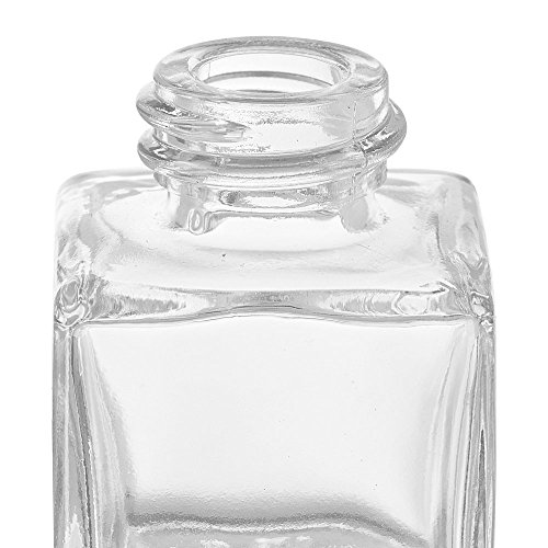 (Set of 2) Mini Salt and Pepper Shakers, 0.5 Oz Glass Cube Body, Restaurant Salt and Pepper Shakers By Tezzorio