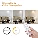 Kihung Remote Control Dimmable LED Floor Lamp, 120 Level Adjustments, 3000-6000K, 6W 500 Lumens Brightness, Black