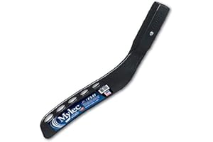 Mylec Hockey Stick Blade, Replacement Street Hockey Blade, Lightweight & Durable, High-Impact Fiberglass, Air-Flo Design, with 2 Screws, Secure Fit, for Most Wood Hockey Shaft