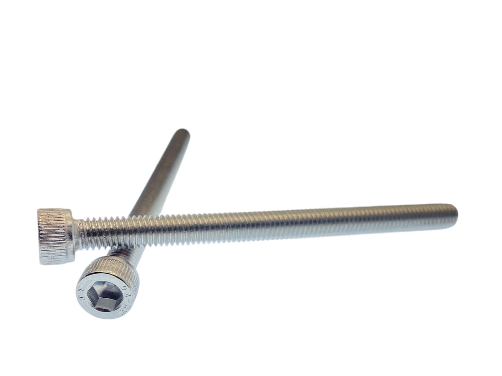 M6 x 80mm Allen Socket Head Cap Screws (10pk) - ISO 4762 A2-70 Stainless Steel Allen Hex Drive Machine Screws - Full Thread Metric Fasteners for DIY, Engineering, 3D Printing M2 M3 M4 M5 M6 M8 (10pk) — image 1
