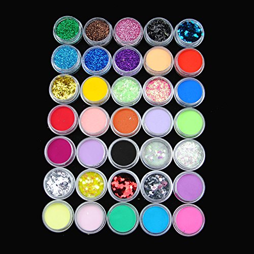 Fashion Zone Acrylic Nail Art Kit with Acrylic Powder, Acrylic Liquid,Glitter Nail Rhinestones Decoration Manicure Nail Art Design Kit