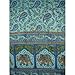 Paisley & Elephant Print Tapestry-Coverlet-Bedspread
