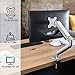 Single Monitor Mount Stand – Premium Gas Spring Single Arm Monitor Desk VESA Mount Fits 17 to 32 inch Computer Screen with Clamp, Grommet Mounting Base, Hold up to 17.6lbsthumb 1