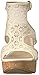 Fergalicious Women's Kendra Wedge Sandal CREAM 7.5 M US