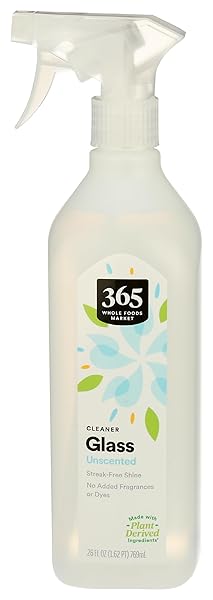 365 BY WHOLE FOODS MARKET, GLASS CLEANER, UNSCENTED, 26 FL OZ