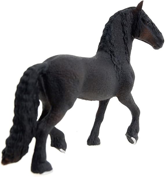 schleich white friesian stallion